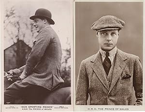 Our Sporting Prince King Edward VIII Of Wales 2x Old Postcard s