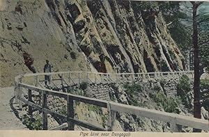 Pipe Line near Dungagali India Old Postcard