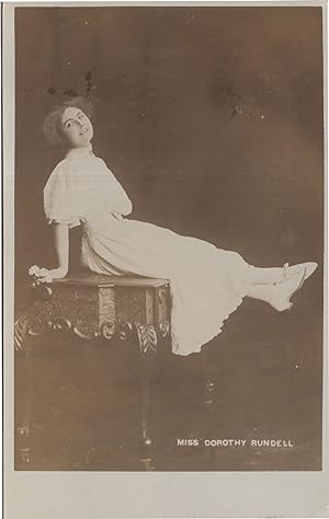Dorothy Rundell Antique Actress Rare Theatre Real Photo Postcard