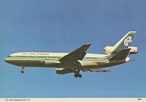 Air New Zealand DC-10 Plane Aircraft Postcard