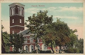 Muttra Mathura India Military Church Old Postcard