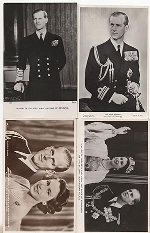 The Duke Of Edinburgh 4x Old Real Photo Royalty Postcard s