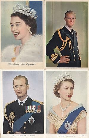 Queen Elizabeth II incl Dorothy Wilding 4x Old Postcard s