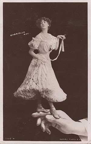 Gabrielle Ray As Miniature Doll Actress In Hand Real Photo Old Postcard