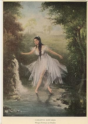 Carlotta Edwards Margot Fonteyn as Ondine Ballet Painting Postcard