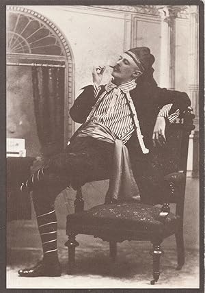 Victorian Theatre New York Actor Smoking 1895 Cabinet Card Postcard