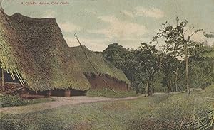 Chief's House Ode Omu Osun State Nigeria African Old Postcard