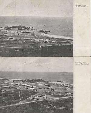 George Town South Ascension Island Saint Helena 2x Antique Postcard s
