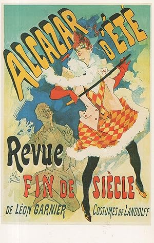 Alcazar D'Ete Revue Fin De Siecle French Theatre Poster Postcard
