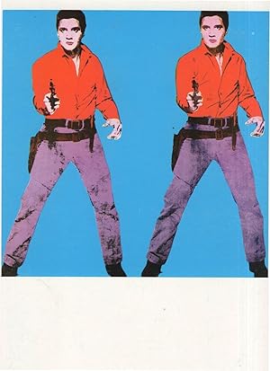 Elvis Presley Andy Warhol Painting Postcard