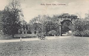 Baily Guard Gate Lucknow Antique Rare India Postcard