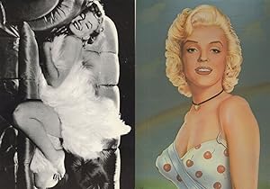 Marilyn Monroe 2x Stunning Photo & Painting Rare Postcard s
