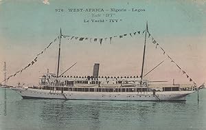 West Africa Government Steam Boat Ivy Nigeria Ship Postcard