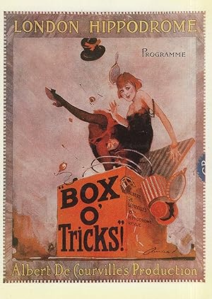 Box Of Tricks London Hippodrome WW1 Theatre Programme Postcard