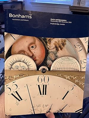 bonhams clocks and barometers london november 28 2001