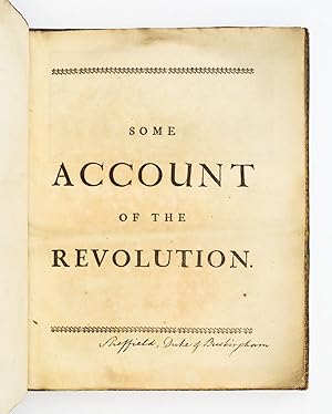 SOME ACCOUNT OF THE REVOLUTION. [and] A FEAST OF THE GODS