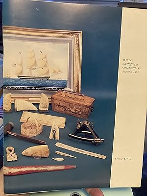 richard bourne auction catalog marine antiques and collectables august 6 1985