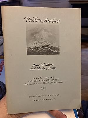 richard bourne auction catalog rare whaling and marine items august 14 1973