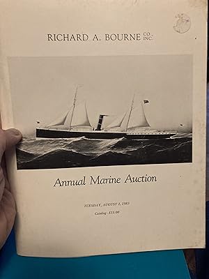 richard bourne auction catalog annual marine auction august 2 1983