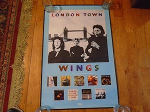 Promo Capitol Records London Town Wings Poster 1978 24 x 36