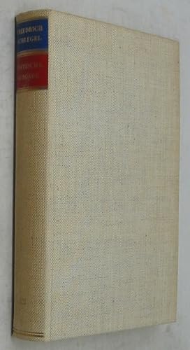 Friedrich Schlegel, Kritische Ausgabe III: Charakteristiken und Kritiken II (1802-1829)