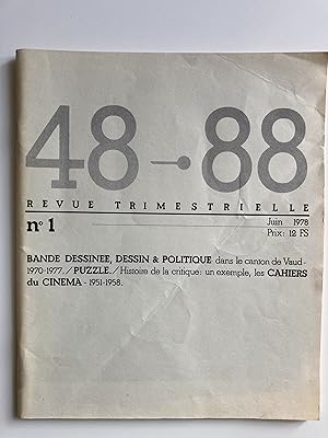 48-88 Revue trimestrielle. N° 1. Juin 1978.
