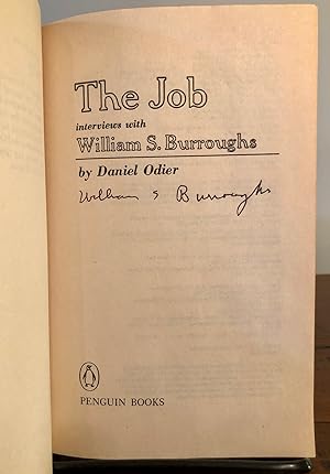 The Job Interviews with William S. Burroughs - SIGNED Copy