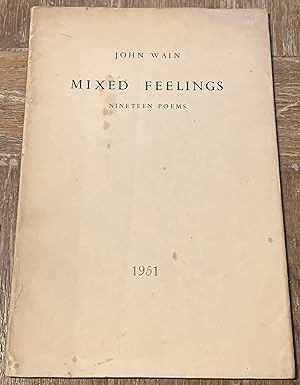 Mixed Feelings; Nineteen Poems [Inklings Association Copy, with Gift Inscription from Roger Lance...