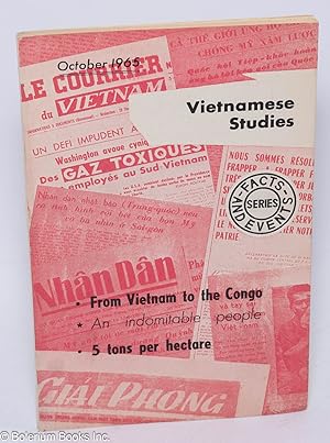 Vietnamese Studies: Facts and Events Series. October 1965