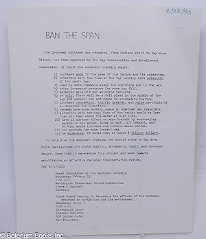 Ban the span [handbill]