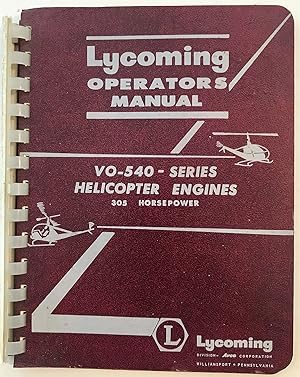 Lycoming Operator's Manual, VO-540 Series Helicopter Engines
