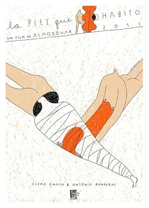 2019 Cuban Silkscreened Film Poster, "La Piel que Habito" by Pedro Almodovar (signed and numbered)