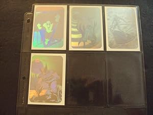 4 1990 Marvel Universe Series 1 Hologram Insert Cards Set MH1-MH4