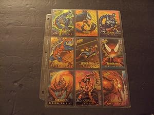 1995 Limited Edition Fleer Ultra Spider-Man Masterpieces Complete Card Set 1-9