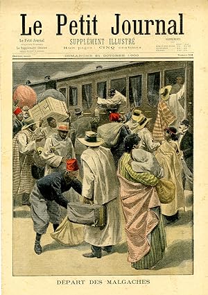 "LE PETIT JOURNAL N°518 du 21/10/1900" DÉPART DES MALGACHES / MORTE POUR SAUVER SON ENFANT / EXPO...