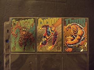 3 Limited Edition Power Blast Cards 1994 Fleer #1 Carnage; #8 Cyclops; #9 Thing