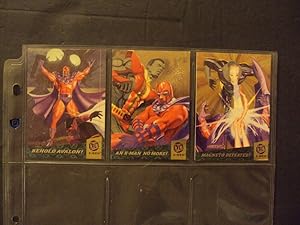 3 1994 Fleer Ultra Marvel X-Men Fatal Attractions Foil Cards #1, 3, 6,