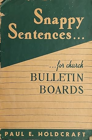 Snappy Sentences For Church Bulletin Boards
