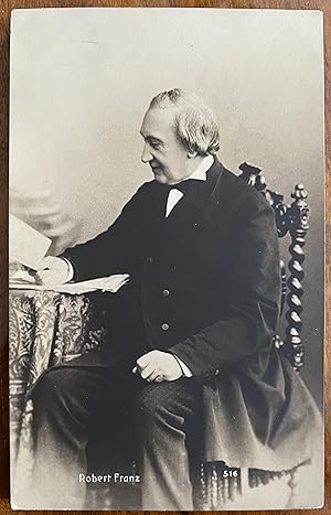 Franz, Robert: Photo postcard