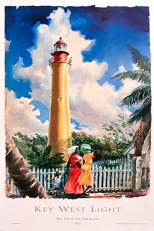 1952 American Travel Poster, Key West Light - Phil Brinkman (2003 Reissue)