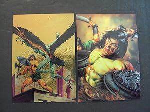 2 Conan Chromium Promo Cards From Comic Images