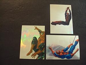 3 Spider-Man Hologram Chase Cards Topps H2, Fleer Ultra #3 of 6; Holoblast #3