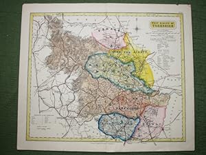 North Riding of Yorkshire [showing] 'Places of Meeting of Foxhounds',also Reference to the Wapent...
