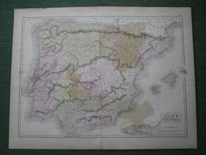 Spain and Portugal, [from The General Atlas of the World 1857]