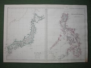 Japan' together with 'Philippine Islands', [from The Imperial Atlas of Modern Geography 1860]