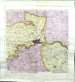 [Map of London] An Accurate Map of the County, Sixteen Miles Round London
