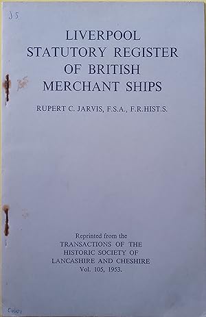 Liverpool Statutory Register of British Merchant Ships