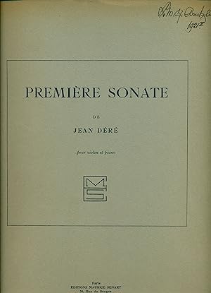 D r , Jean: Premiere Sonate