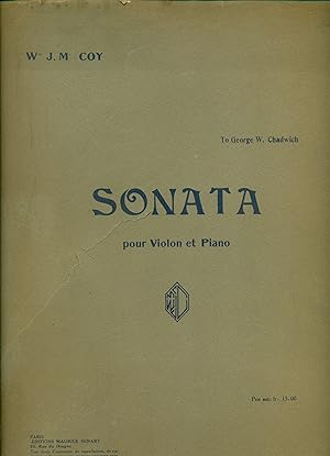 McCoy, William Johnston: Sonata pour Violon et Piano