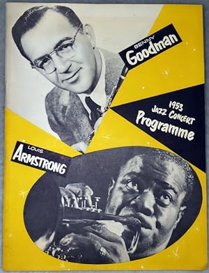 1953 Jazz Concert Programme: Benny Goodman Band and Trio; Louis Armstrong All Stars